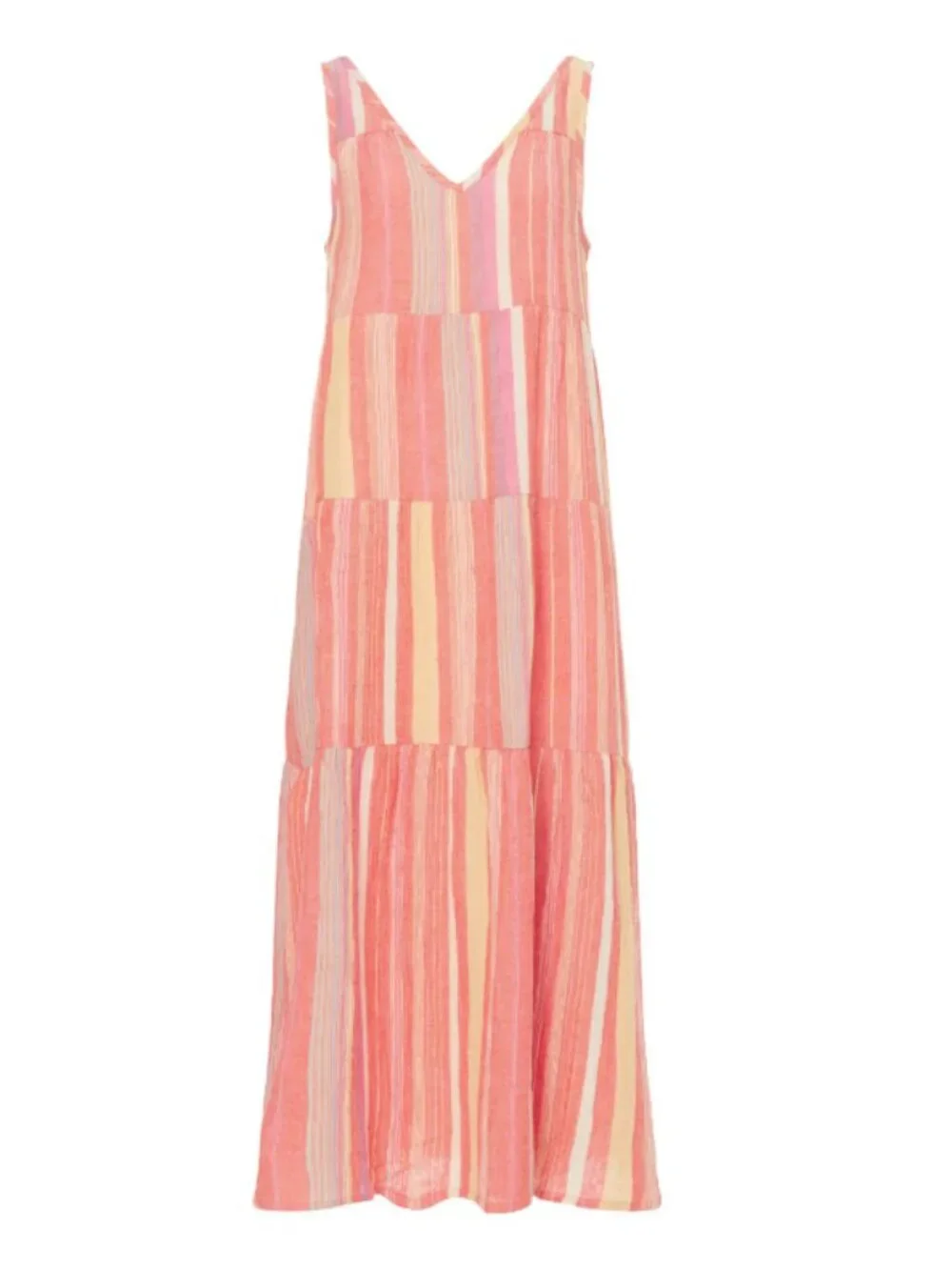 Marine Layer Corinne Striped Tiered Sundress
